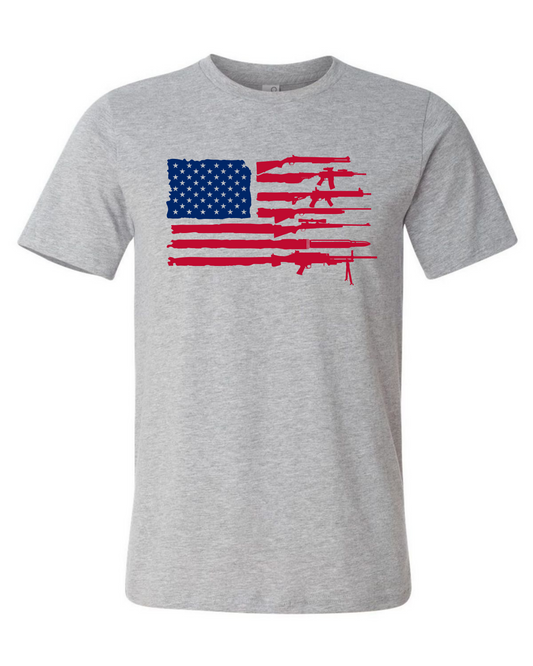american flag guns shirt