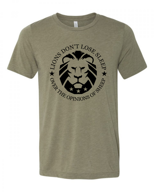 lions don't loser sleep over the opinions of sheep shirt